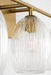 Myhouse Lighting Visual Comfort Studio - HV1003BBS - Three Light Bath - Serafina - Burnished Brass/Burnished Brass