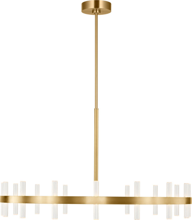 Myhouse Lighting Visual Comfort Studio - SLC11032BBS - LED Chandelier - Silas - Burnished Brass/Burnished Brass