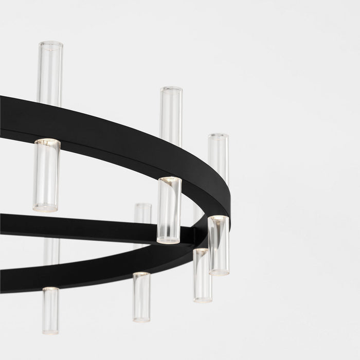 Myhouse Lighting Visual Comfort Studio - SLC11032MBK - LED Chandelier - Silas - Midnight Black/Midnight Black