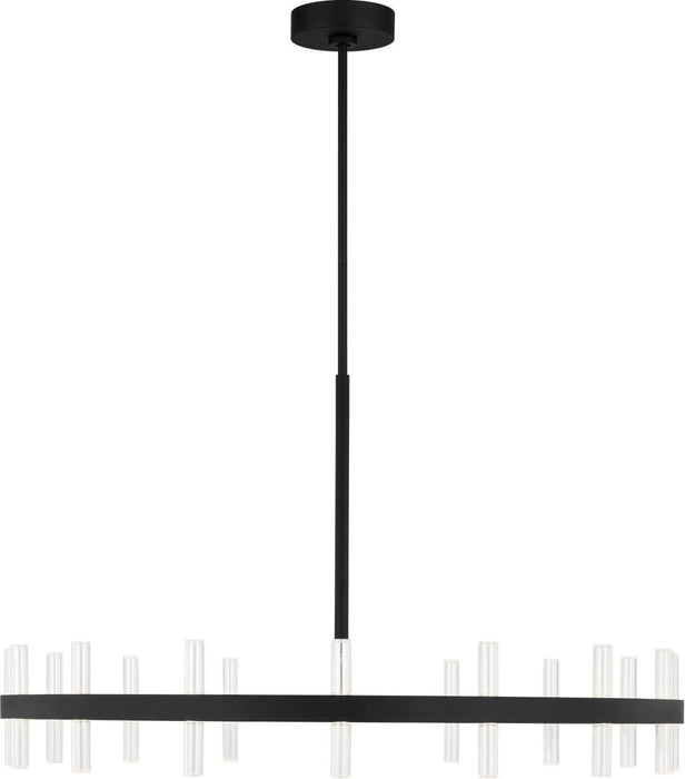 Myhouse Lighting Visual Comfort Studio - SLC11032MBK - LED Chandelier - Silas - Midnight Black/Midnight Black