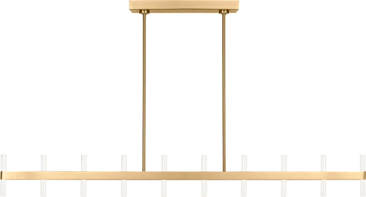 Myhouse Lighting Visual Comfort Studio - SLC11120BBS - LED Linear Pendant - Silas - Burnished Brass/Burnished Brass