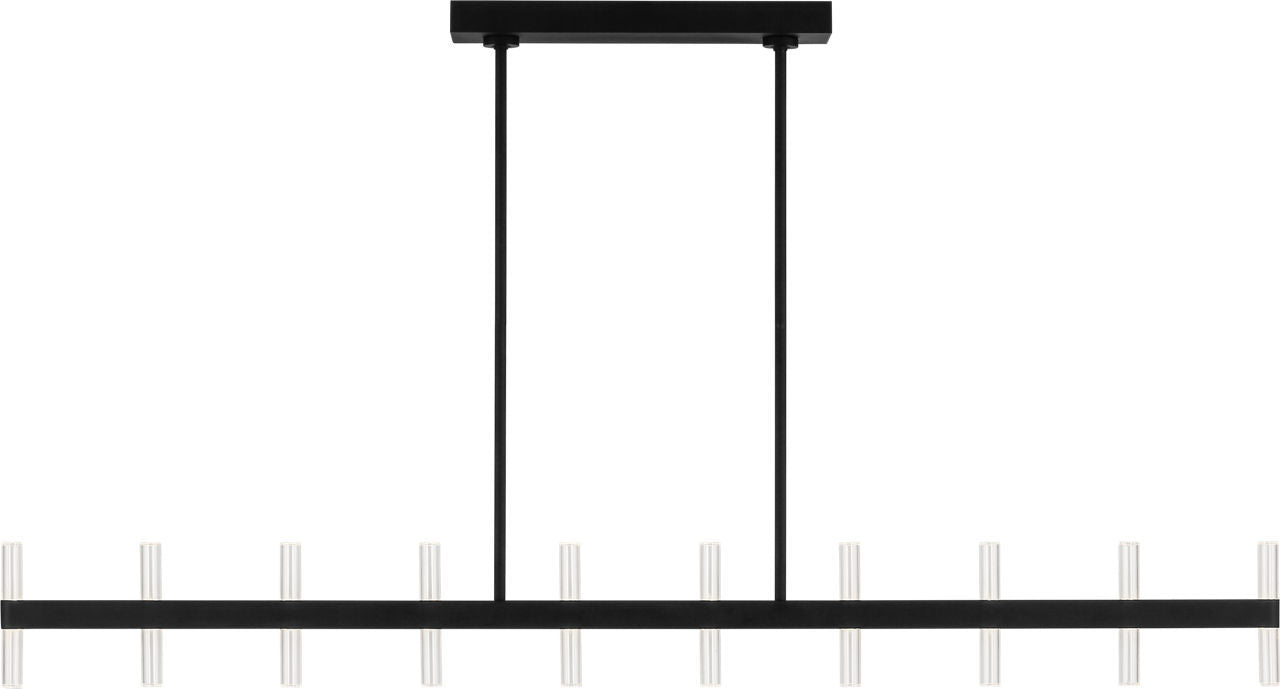 Myhouse Lighting Visual Comfort Studio - SLC11120MBK - LED Linear Pendant - Silas - Midnight Black/Midnight Black