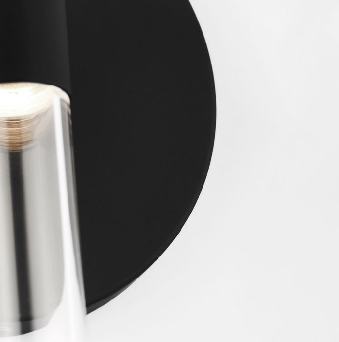Myhouse Lighting Visual Comfort Studio - SLW1092MBK - LED Wall Sconce - Silas - Midnight Black/Midnight Black