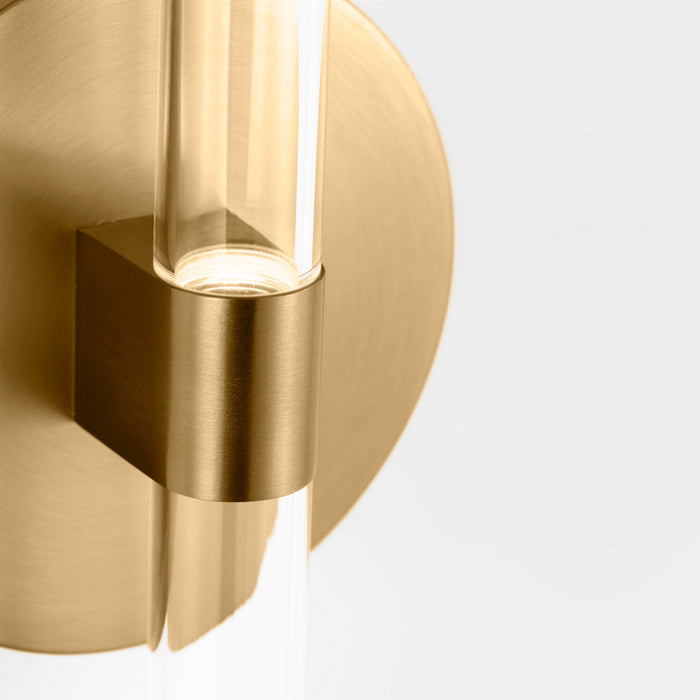 Myhouse Lighting Visual Comfort Studio - SLW1102BBS - LED Wall Sconce - Silas - Burnished Brass/Burnished Brass