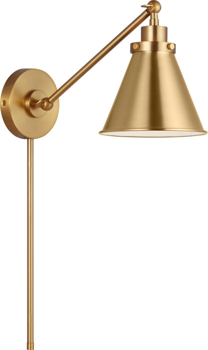 Myhouse Lighting Visual Comfort Studio - CW1121BBS - One Light Wall Sconce - Wellfleet - Burnished Brass/Burnished Brass