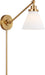 Myhouse Lighting Visual Comfort Studio - CW1121BBSMG - One Light Wall Sconce - Wellfleet - Burnished Brass/Burnished Brass
