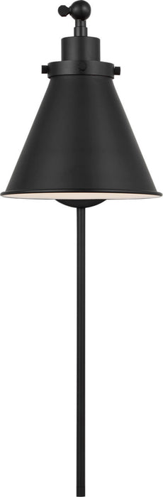 Myhouse Lighting Visual Comfort Studio - CW1121MBK - One Light Wall Sconce - Wellfleet - Midnight Black/Midnight Black