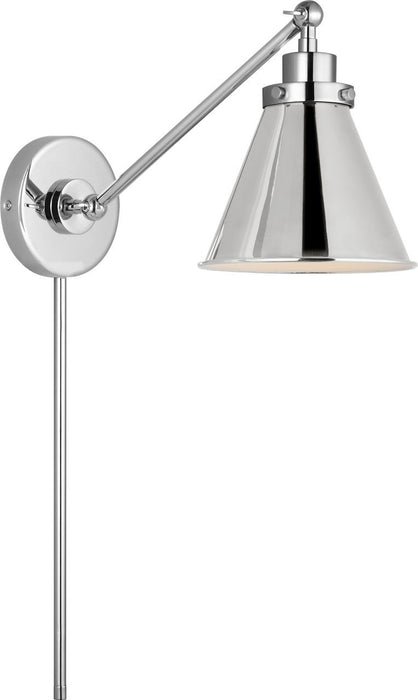 Myhouse Lighting Visual Comfort Studio - CW1121PN - One Light Wall Sconce - Wellfleet - Polished Nickel/Polished Nickel