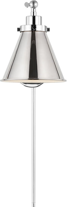 Myhouse Lighting Visual Comfort Studio - CW1121PN - One Light Wall Sconce - Wellfleet - Polished Nickel/Polished Nickel