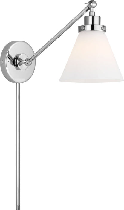 Myhouse Lighting Visual Comfort Studio - CW1121PNMG - One Light Wall Sconce - Wellfleet - Polished Nickel/Polished Nickel
