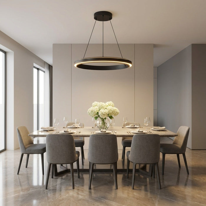 Myhouse Lighting Generation Lighting - GLC1891MBK - LED Chandelier - Aro - Midnight Black