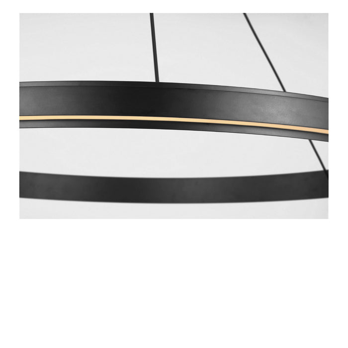 Myhouse Lighting Generation Lighting - GLC1901MBK - LED Chandelier - Aro - Midnight Black