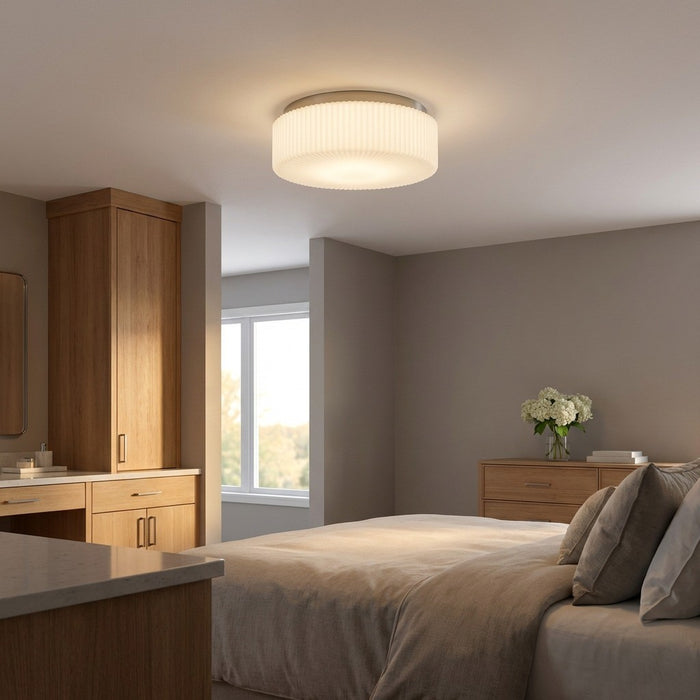Myhouse Lighting Generation Lighting - GLF1992BNE - Two Light Flush Mount - Axira - Brushed Nickel