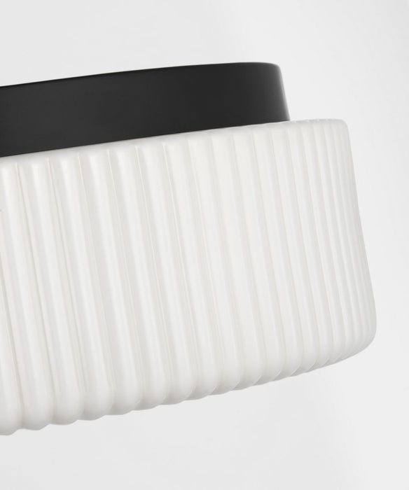 Myhouse Lighting Generation Lighting - GLF1992MBK - Two Light Flush Mount - Axira - Midnight Black