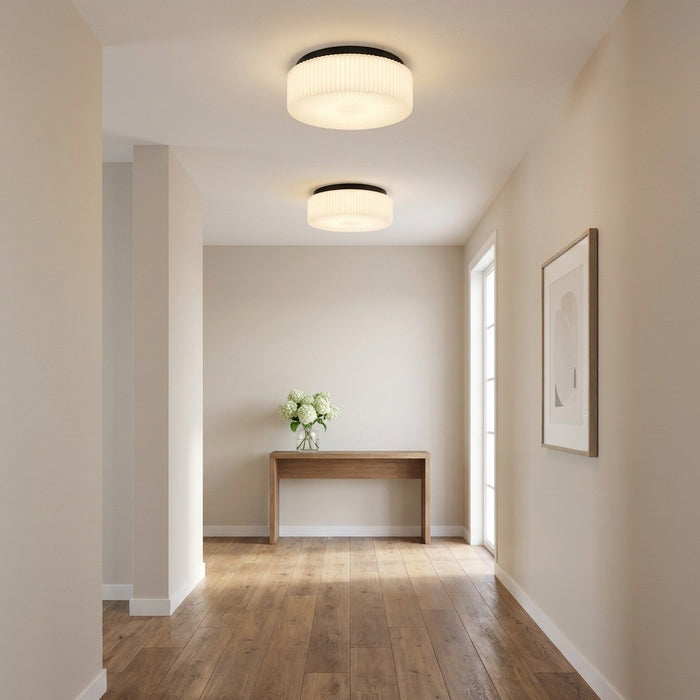 Myhouse Lighting Generation Lighting - GLF1992MBK - Two Light Flush Mount - Axira - Midnight Black