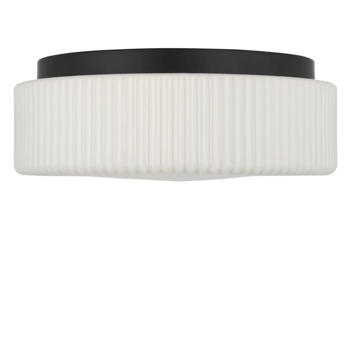 Myhouse Lighting Generation Lighting - GLF1992MBKE - Two Light Flush Mount - Axira - Midnight Black