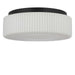 Myhouse Lighting Generation Lighting - GLF1992MBKE - Two Light Flush Mount - Axira - Midnight Black