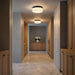 Myhouse Lighting Generation Lighting - GLF1992MBKE - Two Light Flush Mount - Axira - Midnight Black