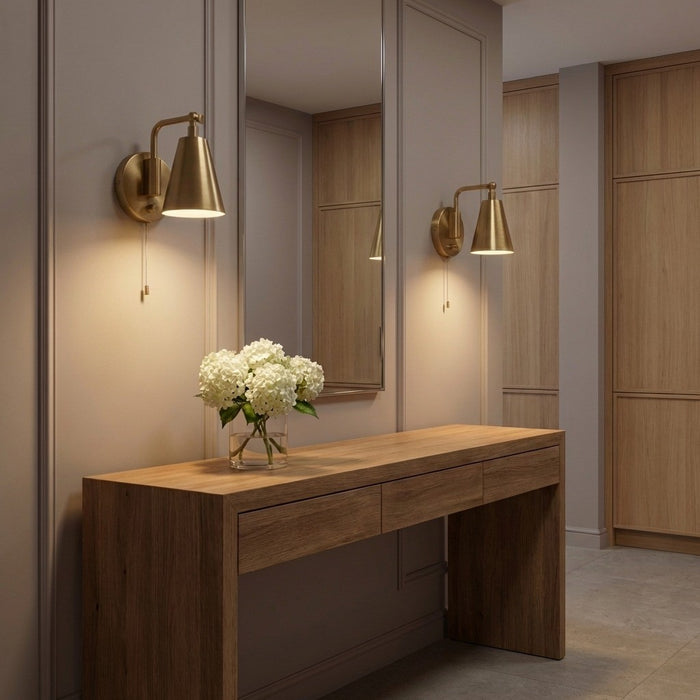 Myhouse Lighting Generation Lighting - GLW2001BNE - One Light Wall Sconce - Drae - Brushed Nickel