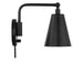 Myhouse Lighting Generation Lighting - GLW2001MBK - One Light Wall Sconce - Drae - Midnight Black