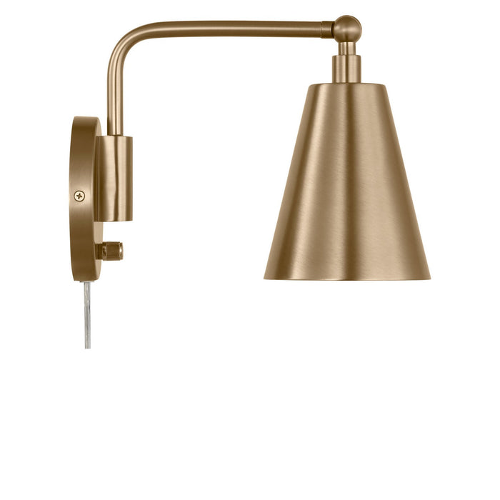 Myhouse Lighting Generation Lighting - GLW2001SB - One Light Wall Sconce - Drae - Satin Brass