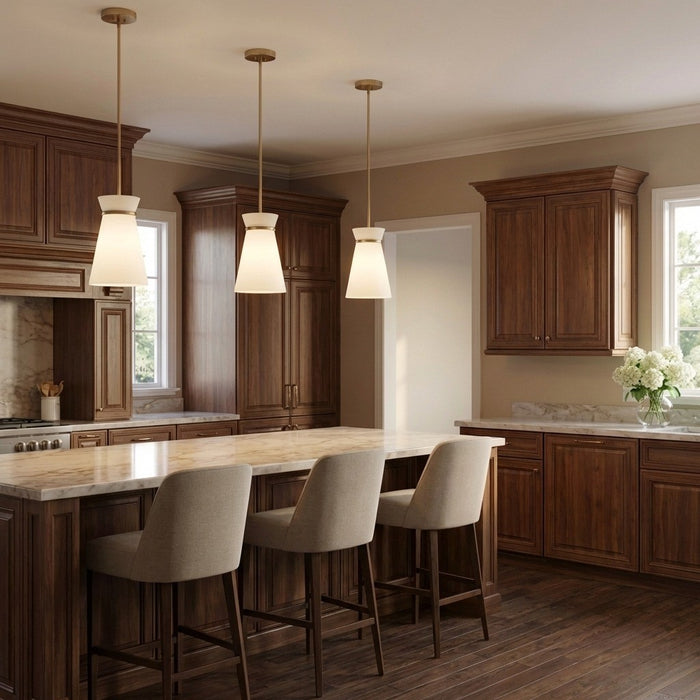 Myhouse Lighting Generation Lighting - GLP1751SB - One Light Pendant - Fynn - Satin Brass