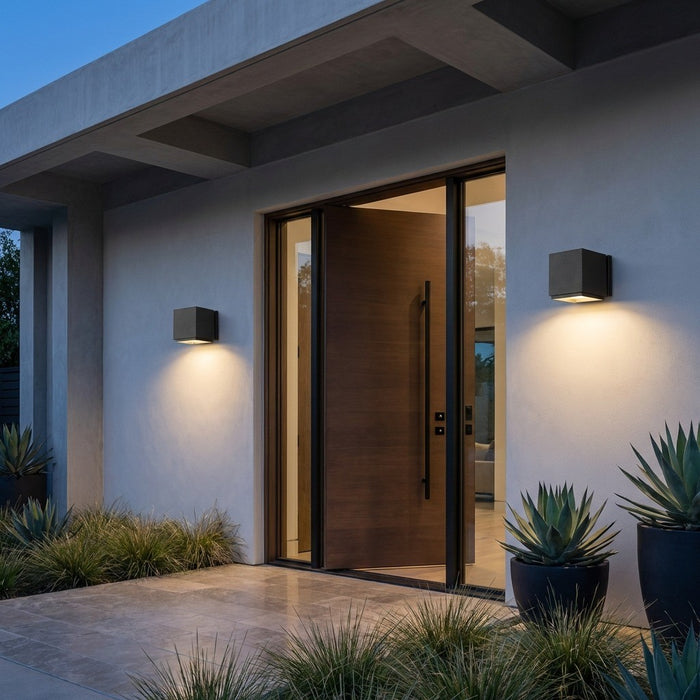 Myhouse Lighting Generation Lighting - GLO2111TXB - LED Outdoor Wall Lantern - Huntwick - Textured Black