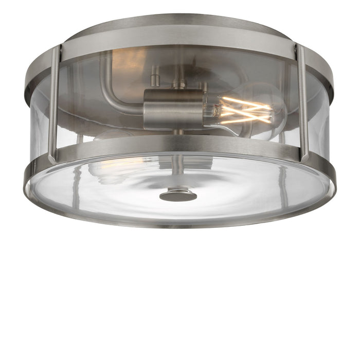 Myhouse Lighting Generation Lighting - GLF1732BNE - Two Light Flush Mount - Lumra - Brushed Nickel