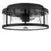 Myhouse Lighting Generation Lighting - GLF1732MBK - Two Light Flush Mount - Lumra - Midnight Black