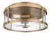 Myhouse Lighting Generation Lighting - GLF1732SB - Two Light Flush Mount - Lumra - Satin Brass