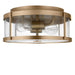 Myhouse Lighting Generation Lighting - GLF1732SBE - Two Light Flush Mount - Lumra - Satin Brass