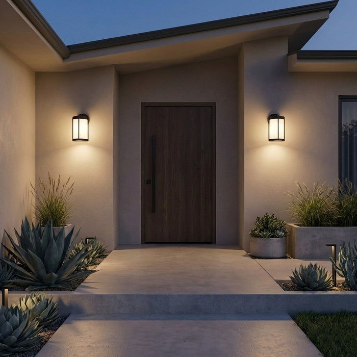 Myhouse Lighting Generation Lighting - GLO1091D-TXBE - One Light Lantern - Luning - Textured Black