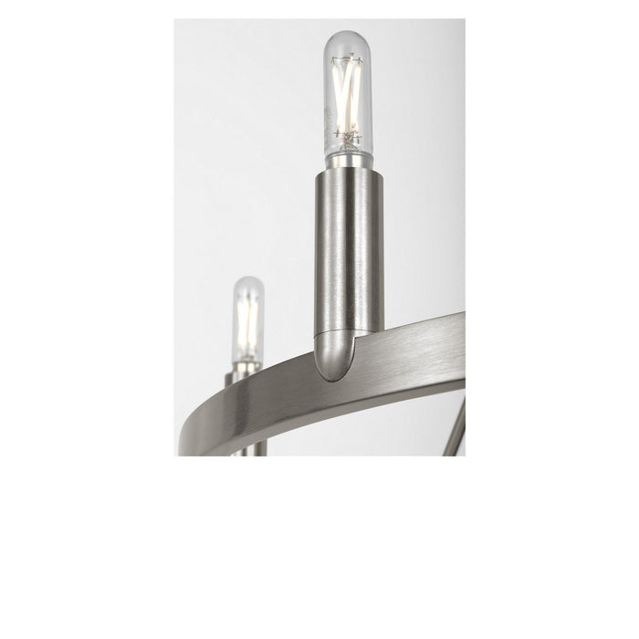 Myhouse Lighting Generation Lighting - GLC2016BN - Six Light Chandelier - Mirla - Brushed Nickel