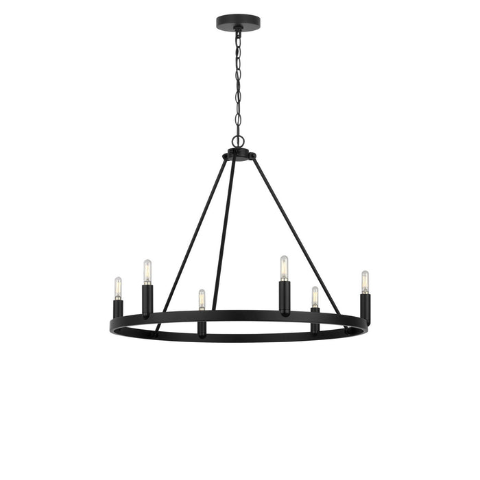 Myhouse Lighting Generation Lighting - GLC2016MBK - Six Light Chandelier - Mirla - Midnight Black