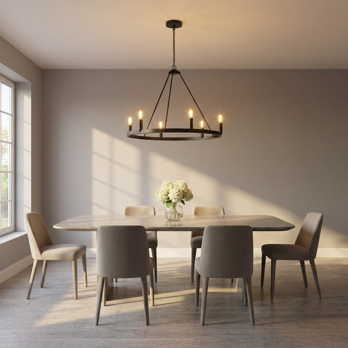 Myhouse Lighting Generation Lighting - GLC2016MBK - Six Light Chandelier - Mirla - Midnight Black