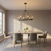 Myhouse Lighting Generation Lighting - GLC2016MBK - Six Light Chandelier - Mirla - Midnight Black