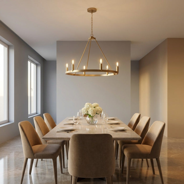 Myhouse Lighting Generation Lighting - GLC2016SBE - Six Light Chandelier - Mirla - Satin Brass