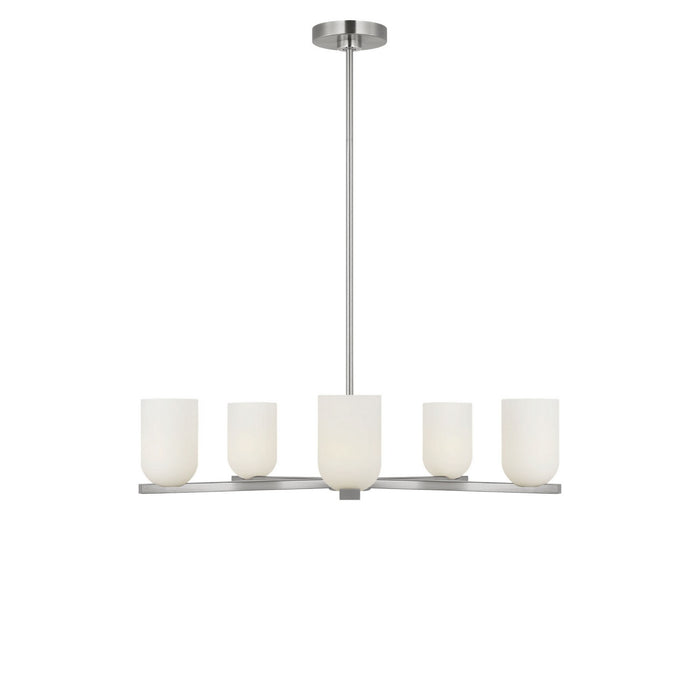 Myhouse Lighting Generation Lighting - GLC1935BNE - Five Light Chandelier - Neblina - Brushed Nickel