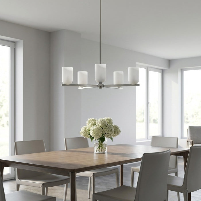 Myhouse Lighting Generation Lighting - GLC1935BNE - Five Light Chandelier - Neblina - Brushed Nickel