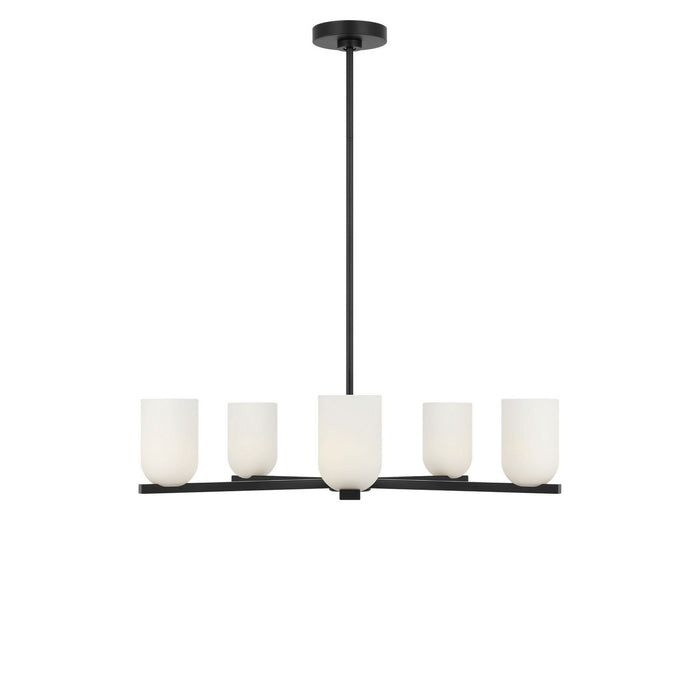 Myhouse Lighting Generation Lighting - GLC1935MBK - Five Light Chandelier - Neblina - Midnight Black