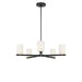Myhouse Lighting Generation Lighting - GLC1935MBK - Five Light Chandelier - Neblina - Midnight Black