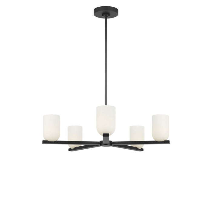 Myhouse Lighting Generation Lighting - GLC1935MBKE - Five Light Chandelier - Neblina - Midnight Black