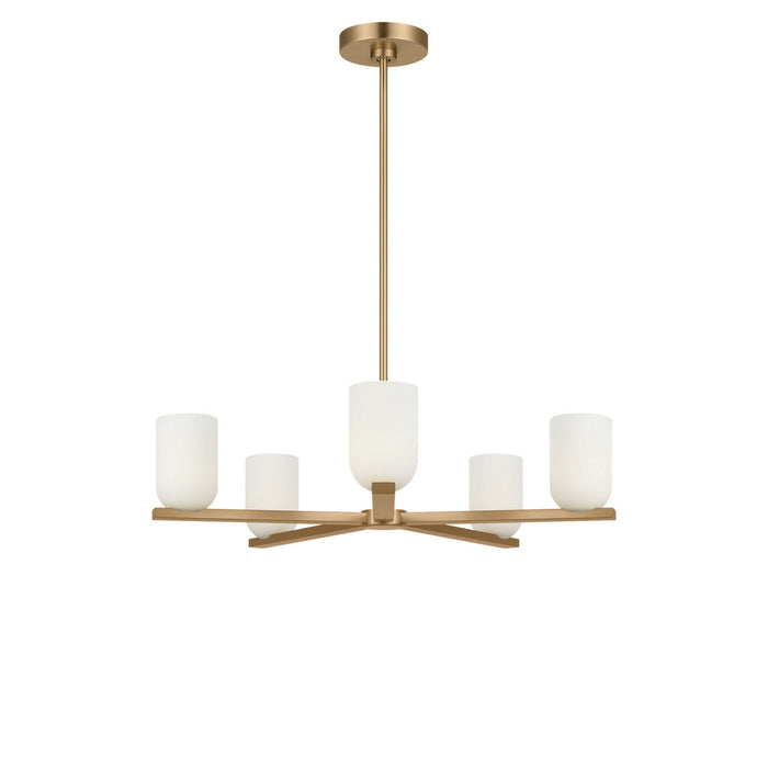 Myhouse Lighting Generation Lighting - GLC1935SB - Five Light Chandelier - Neblina - Satin Brass