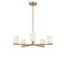 Myhouse Lighting Generation Lighting - GLC1935SB - Five Light Chandelier - Neblina - Satin Brass