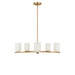Myhouse Lighting Generation Lighting - GLC1935SBE - Five Light Chandelier - Neblina - Satin Brass