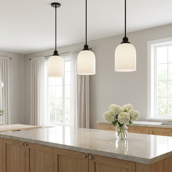 Myhouse Lighting Generation Lighting - GLP1941MBK - One Light Pendant - Neblina - Midnight Black