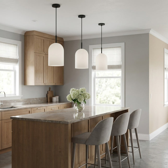 Myhouse Lighting Generation Lighting - GLP1941MBKE - One Light Pendant - Neblina - Midnight Black