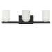Myhouse Lighting Generation Lighting - GLV1973MBK - Three Light Vanity - Neblina - Midnight Black