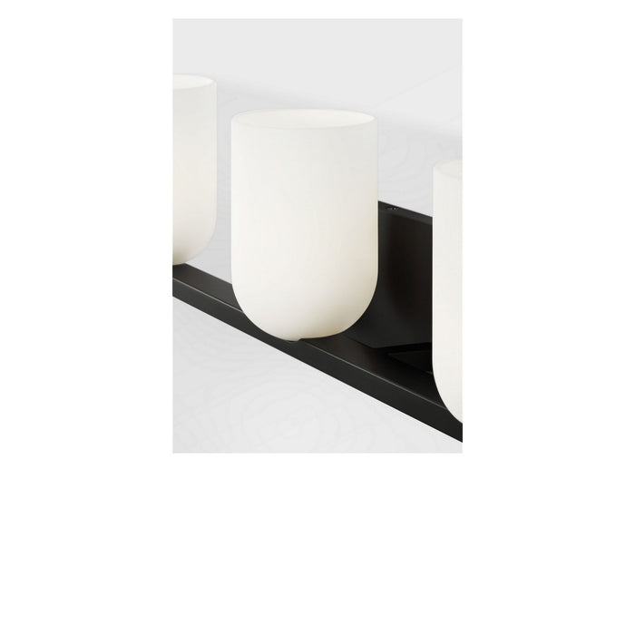 Myhouse Lighting Generation Lighting - GLV1973MBKE - Three Light Vanity - Neblina - Midnight Black