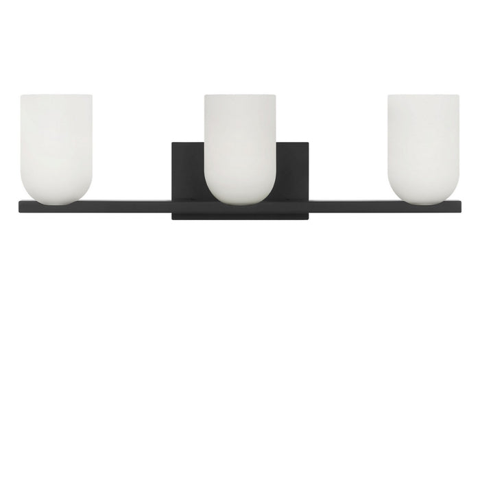 Myhouse Lighting Generation Lighting - GLV1973MBKE - Three Light Vanity - Neblina - Midnight Black